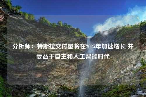 分析师：特斯拉交付量将在2025年加速增长 并受益于自主和人工智能时代