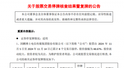 8连板牛股，明天复牌！停牌期间，公司被证监会立案！