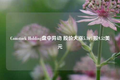 Comstock Holding盘中异动 股价大涨5.16%报9.52美元