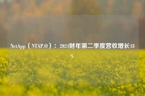 NetApp（NTAP.O）：2024财年第二季度营收增长18%