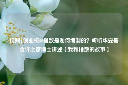 视频|创业板50指数是如何编制的？听听华安基金许之彦博士讲述【我和指数的故事】