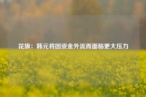 花旗：韩元将因资金外流而面临更大压力