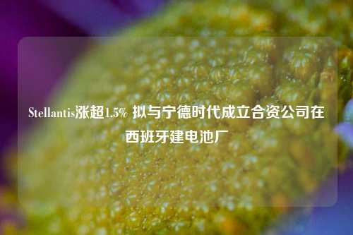 Stellantis涨超1.5% 拟与宁德时代成立合资公司在西班牙建电池厂