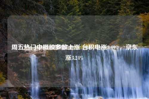 周五热门中概股多数上涨 台积电涨3.49%，京东涨3.24%