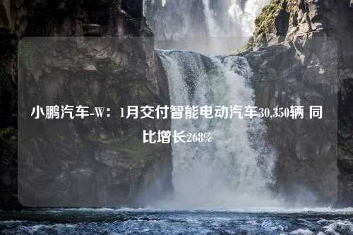 小鹏汽车-W：1月交付智能电动汽车30,350辆 同比增长268%