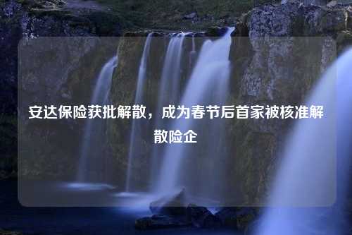 安达保险获批解散，成为春节后首家被核准解散险企