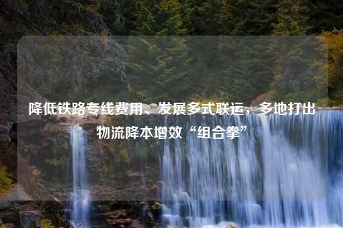 降低铁路专线费用、发展多式联运，多地打出物流降本增效“组合拳”